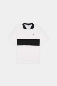 TECH LINE SS POLO CHALK/BLACK