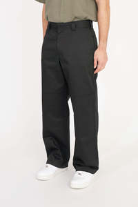 Mens Pants: DOUBLE KNEE WIDE UNION PANT BLACK