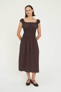 Dresses: CRUISE ISLA MIDI DRESS CACAO