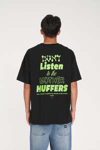 Mens Short Sleeves: BLOCK TEE 220/M.H. BLACK