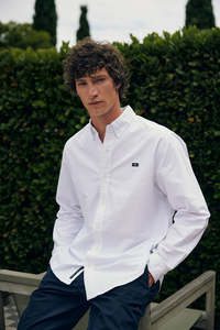 Mens Shirts: CLASSIC OXFORD SHIRT WHITE