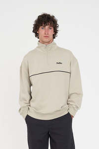 Mens Hoods Crews: MENS HFR BASIC 1/4 ZIP MOONROCK