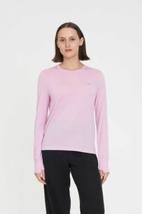 MERINO LS LANEWAY TEE PALE ROSE