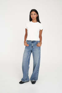 Womens Pants: STRAIGHT TALKER JEAN CANYON BLUE