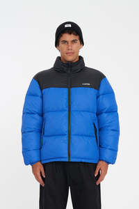 MENS RIDER PUFFER JKT COBALT/BLACK