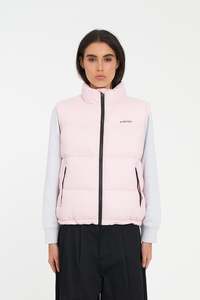 Womens Down Vests: WMNS RIDER PUFFER VEST PETAL