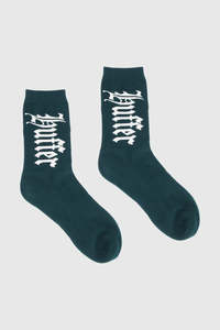 Mens Accessories: HFR CREW SOCK/GOTHIC LINE PINE