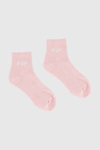 ANKLE RIB SOCK/BALLET PETAL