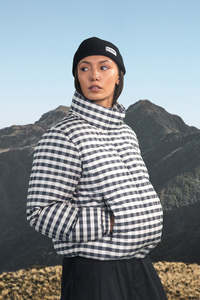Womens Down Jackets: WMNS DEMI PUFFER JKT GINGHAM
