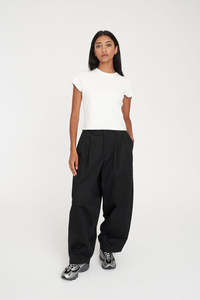 Womens Pants: ELLIOT BARREL PANT BLACK