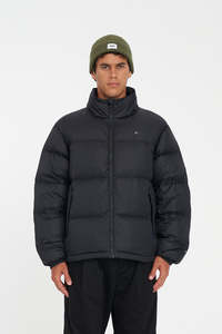 Mens Down Jackets: MENS ALPHA DOWN JKT BLACK