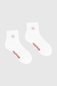 ANKLE RIB SOCK/FLOWERBOMB WHITE