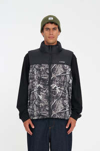 MENS RIDER PUFFER VEST WOODHILL/BLK