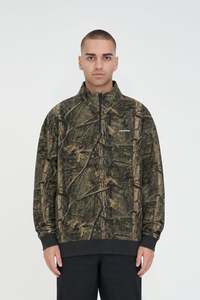 BLOCK 1/4 ZIP/WOODHILL WOODHILL CAMO