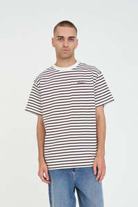 MENS OUI OUI SUP TEE CHESTNUT/CHALK