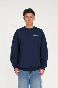 Hoods Crews: MENS WEEKEND CREW/GRIND NAVY