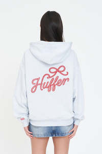 Womens Hoods Crews: RELAX ZIP HOOD/LASSO SILVER MARLE