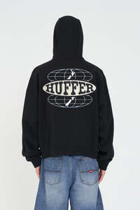 SUB CROP ZIP HOOD 350/CONTRA BASALT