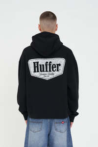 BLOCK HOOD 350/RIDGE WASHED BLACK