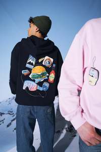 Hoods Crews: BLOCK HOOD 350/RUN IT BACK NAVY