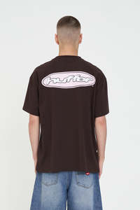 Mens: BLOCK TEE 220/CLIPSE COCOA