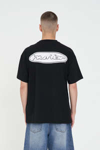 Mens: BLOCK TEE 220/CLIPSE BLACK