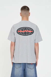 Mens: BLOCK TEE 220/MONDE GREY MARLE