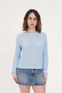 Womens: ZIGGY CRUISE LS TOP BAY BLUE