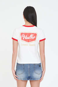Womens: WMNS RINGER TEE/LASSO CHALK