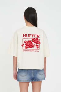 Womens: BOXY TEE 220/PERENNIAL ECRU