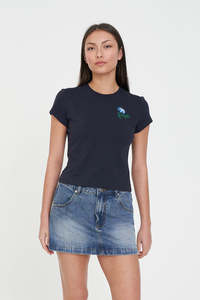 MINI TEE 185/FLORETTE NAVY