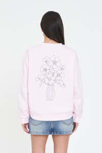 SLOUCH CREW 350/FLORETTE PRETTY PINK
