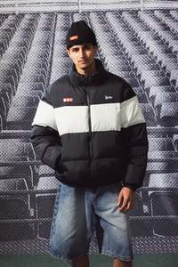 MENS RIDER PUFFER JKT BLACK/CHALK