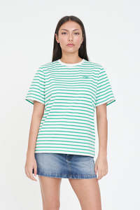 Womens: OUI OUI CLASSIC TEE CHALK/MEADOW