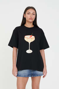 Womens: RELAX TEE 220/SPICY TIME BLACK