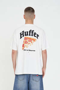Mens T Shirts: BLOCK TEE 220/SLICE CHALK