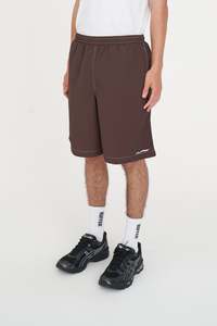 Shorts: TIDE STITCHED SHORT COCOA