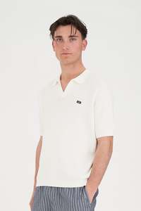 CLASSIC KNIT POLO CHALK