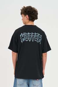 Mens: BLOCK TEE 220/GRAFFITEE BASALT