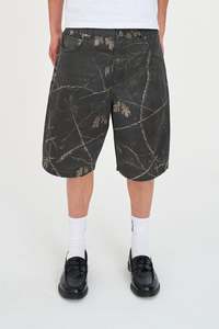 Shorts: NIGHT CAMO BOX SHORT BLACK