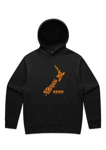 Clothing: Aotearoa New Zealand Map Hoodie