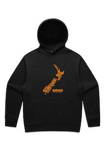 Clothing: Aotearoa New Zealand Map Hoodie