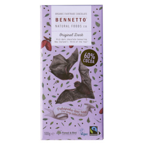 Bennetto Chocolate Bar - New Zealand Bird of the year