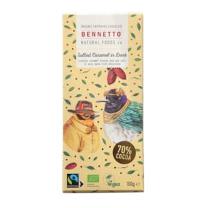 Bennetto chocolate bar -  salted caramel in dark