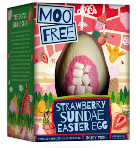 Vegan Easter Eggs: *Pre-Order* Vegan Strawberry Sundae Easter Egg (85g)