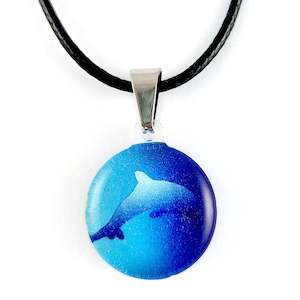 New Natures Reflections Range: Dark Blue Dolphin Pendant