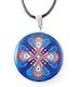 Blue Round Ornament Pendant