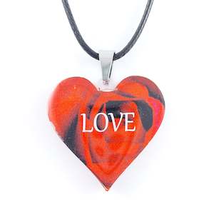New Natures Reflections Range: Red Heart Pendant