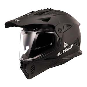 Adventure Helmets: LS2 MX702 Pioneer II Helmets - Matte Black 06