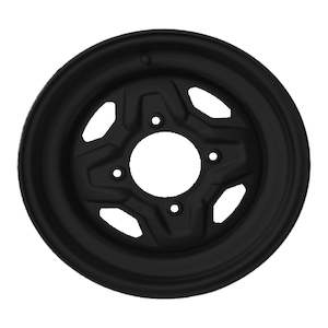 Whites ATV/UTV Steel Rim 14x6 Polaris Front 4/156 +40.2 - Black